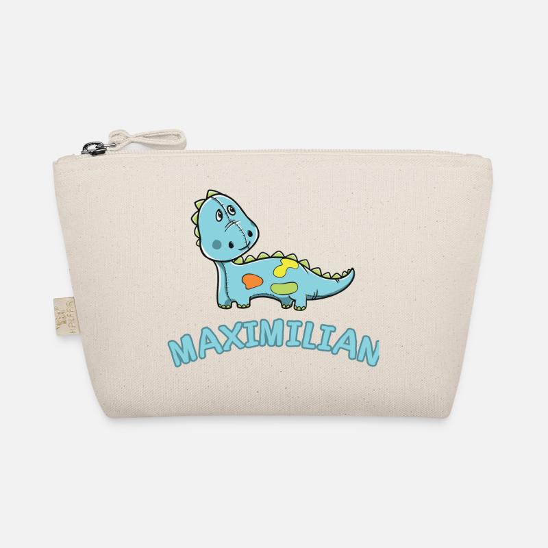 Dinosaurier lustig Kind Maximilian Geschenk Geburt Bio-Täschchen