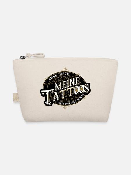 Meine Tatoos MÖGEN DICH AUCH NICHT lustiges shirt - Bio-Täschchen - Natur