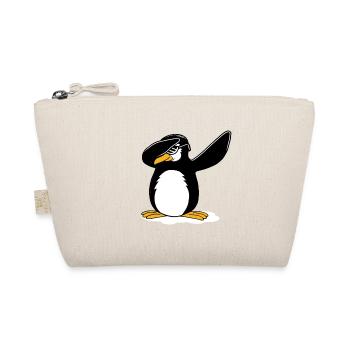 Dabbing Penguin Funny Dance Gift - Organic Pouch - nature - Front