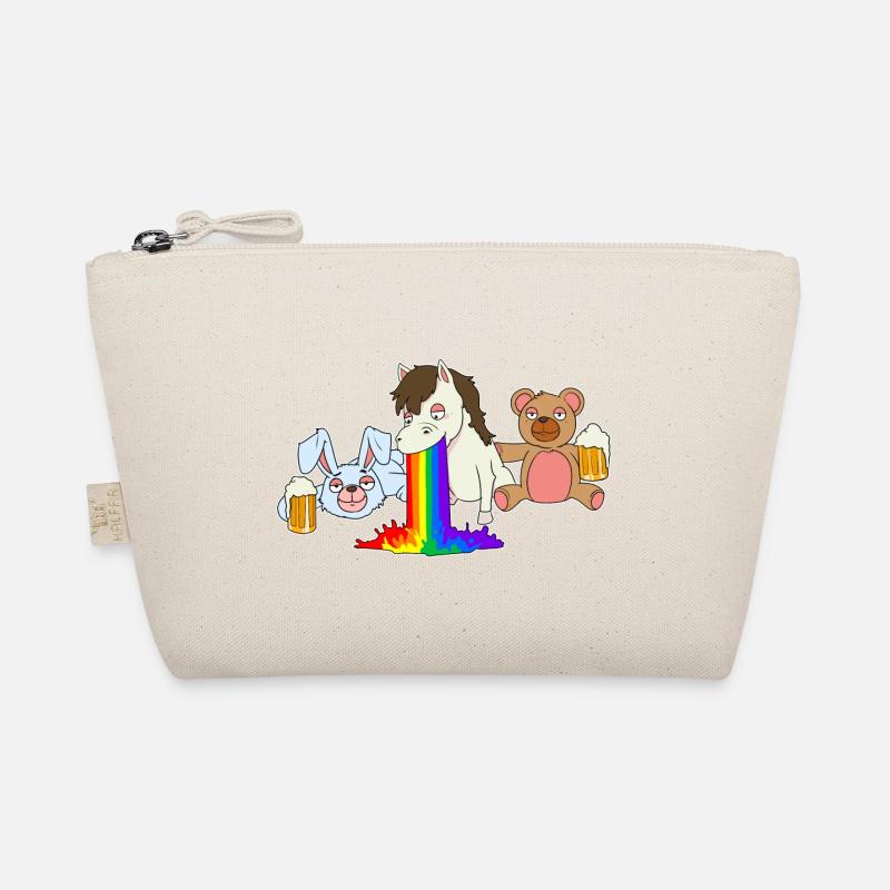 Rainbow Pferd Bär Hase Junggesellenabschied Bier Bio-Täschchen