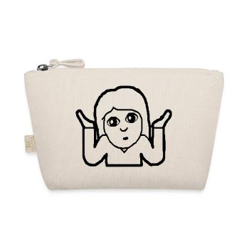 Emoji Frau Geschenk, Geschenkidee - Bio-Täschchen - Natur - Vorne