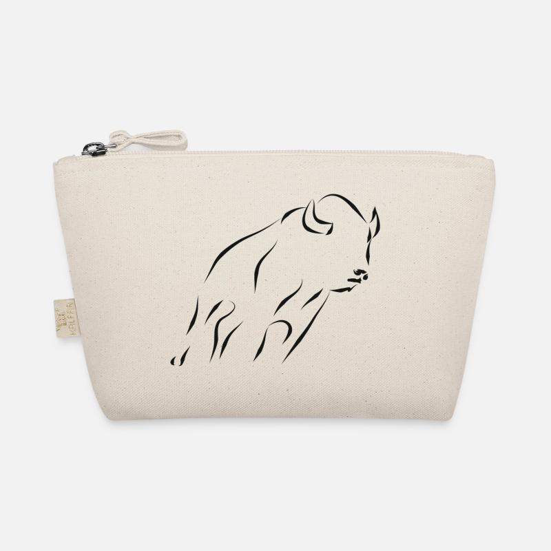 Bison - black - Organic Pouch - nature