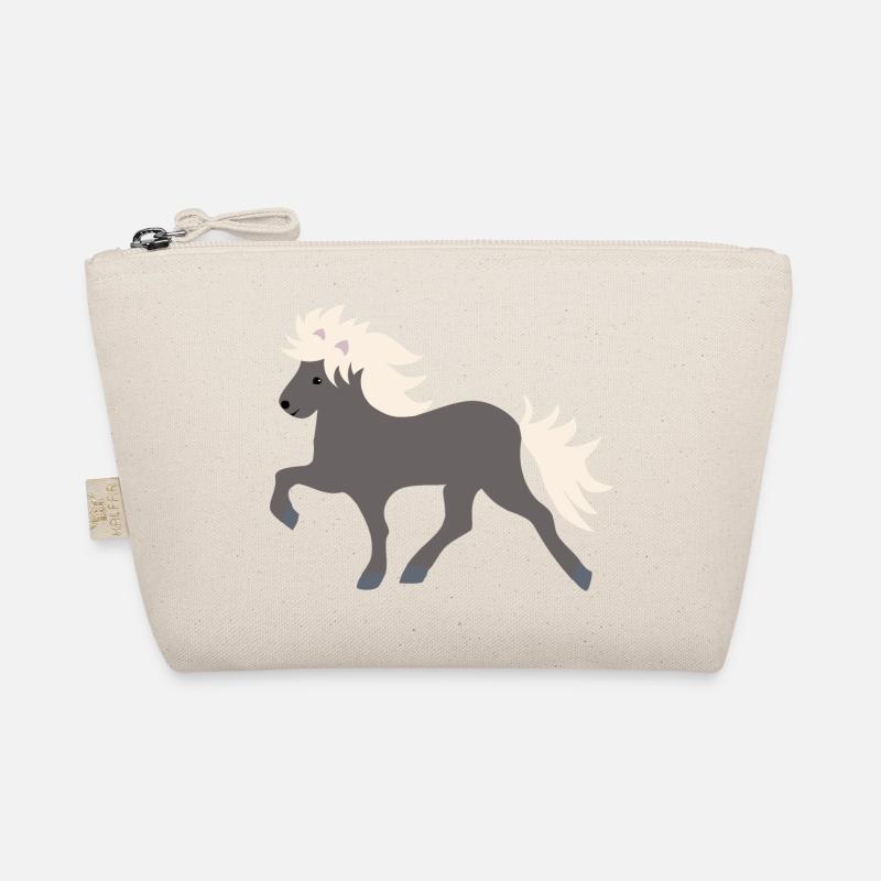 Windfarbenes Islandpferd Bio-Täschchen