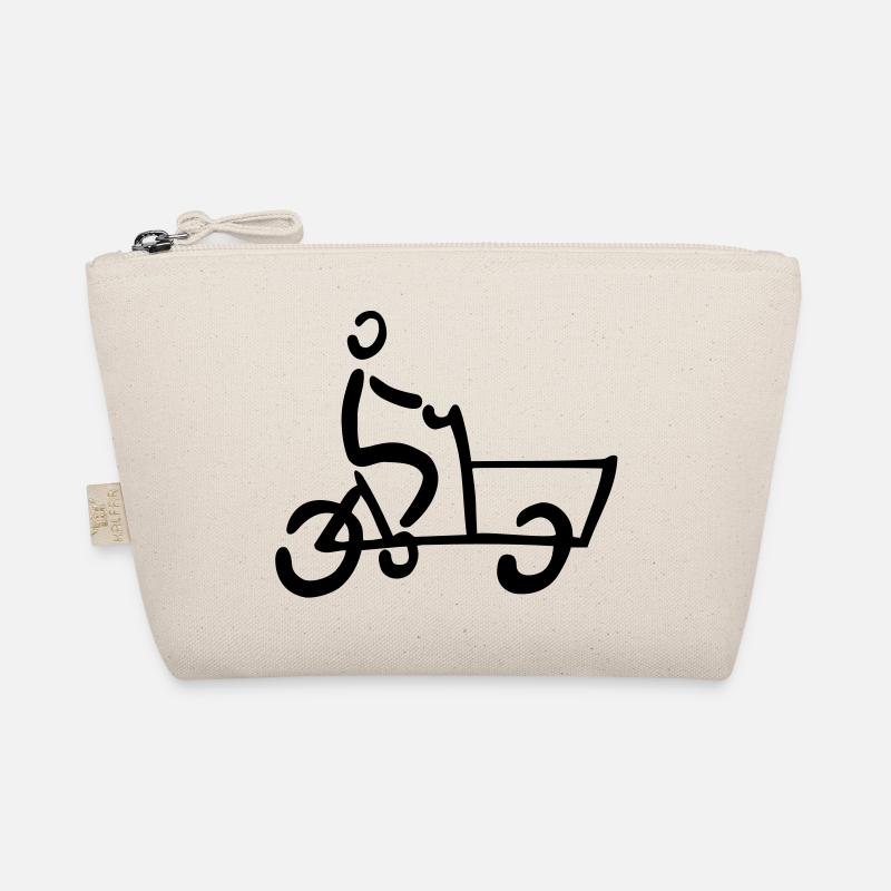 Bakfiets Lastenrad Fahrrad - Bio-Täschchen - Natur