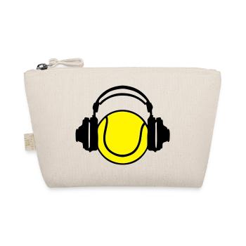 headphones headphones dj audio tennis - Organic Pouch - nature - Front