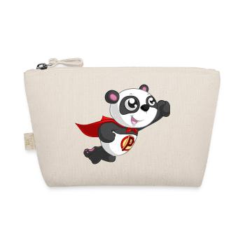 Superhero Panda - Organic Pouch - nature - Front