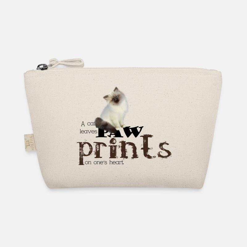 Brown / Blanc Birman Cat Trousse biologique