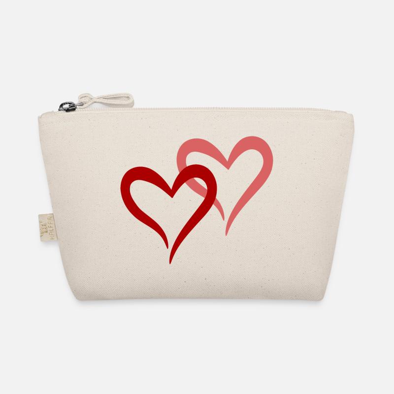 Double heart Organic Pouch