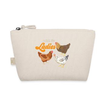 J'aime mon cadeau de poulet fermier fermier dames - Trousse biologique - nature - Devant