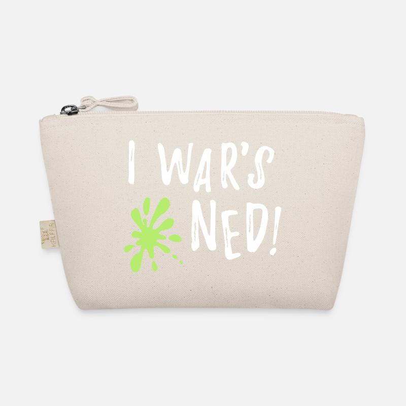I wars ned - lustiger bayerischer Spruch Geschenk - Bio-Täschchen - Natur
