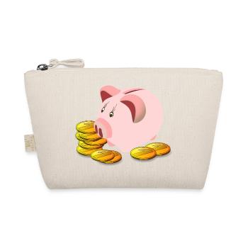 piggy bank - Organic Pouch - nature - Front