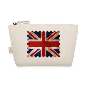 Great Britain stamp in retro design gift - Organic Pouch - nature - Front