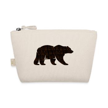 Strong brown bear - Organic Pouch - nature - Front