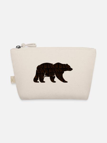 Strong brown bear - Organic Pouch - nature - Front