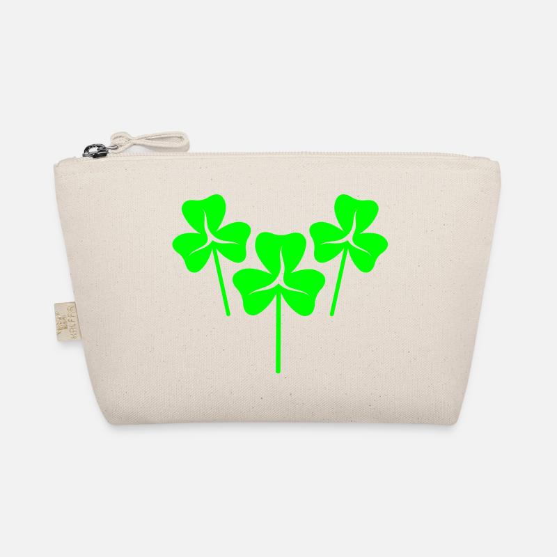 new SHAMROCKs three leaf clovers trio Organic Pouch
