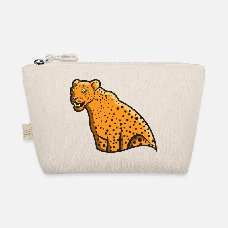 Leopard big cat wild cat gift idea wildlife Organic Pouch
