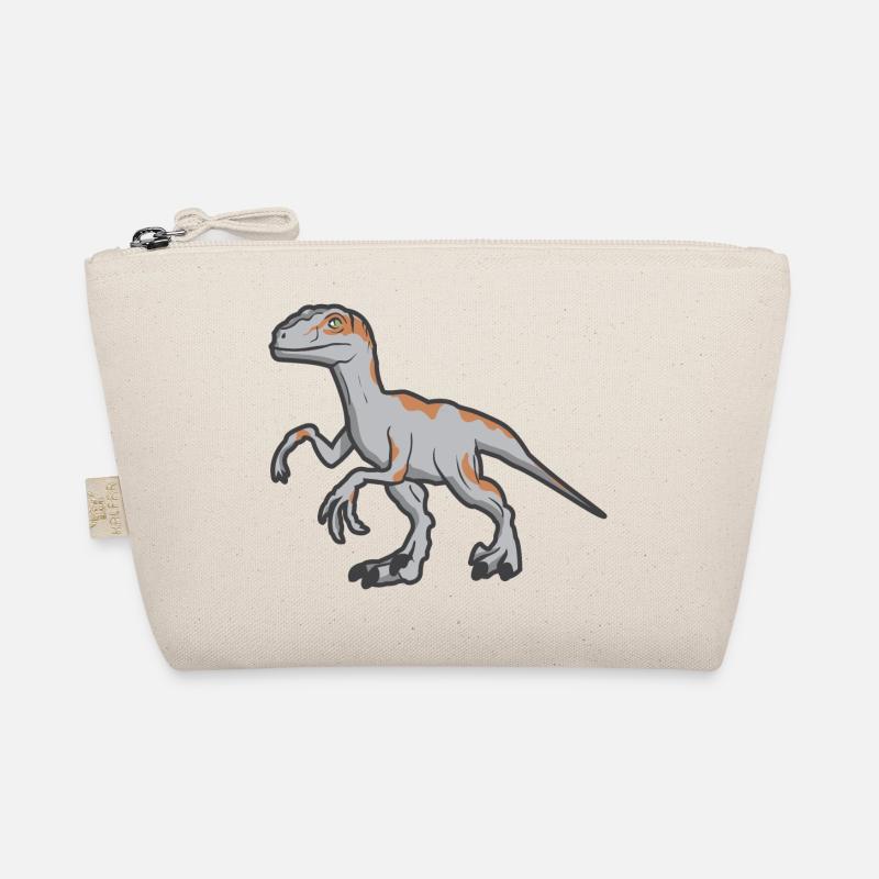 Velociraptor Raptor Dinosaurier Dino Geschenk - Bio-Täschchen - Natur