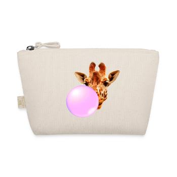 Giraffe Mit Kaugummi - Bio-Täschchen - Natur - Vorne