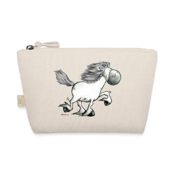 „Icelandic Power“ -Icelandic Horse - Organic Pouch - nature - Front