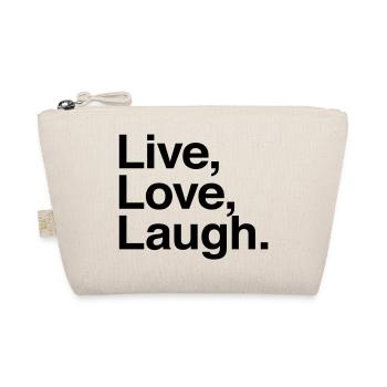 live love laugh - Organic Pouch - nature - Front