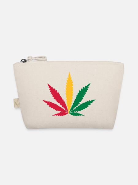 weed rasta - Organic Pouch - nature - Front