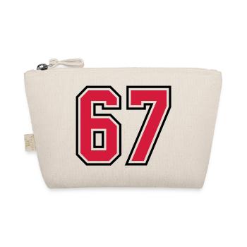 67 sports jersey football number - Organic Pouch - nature - Front