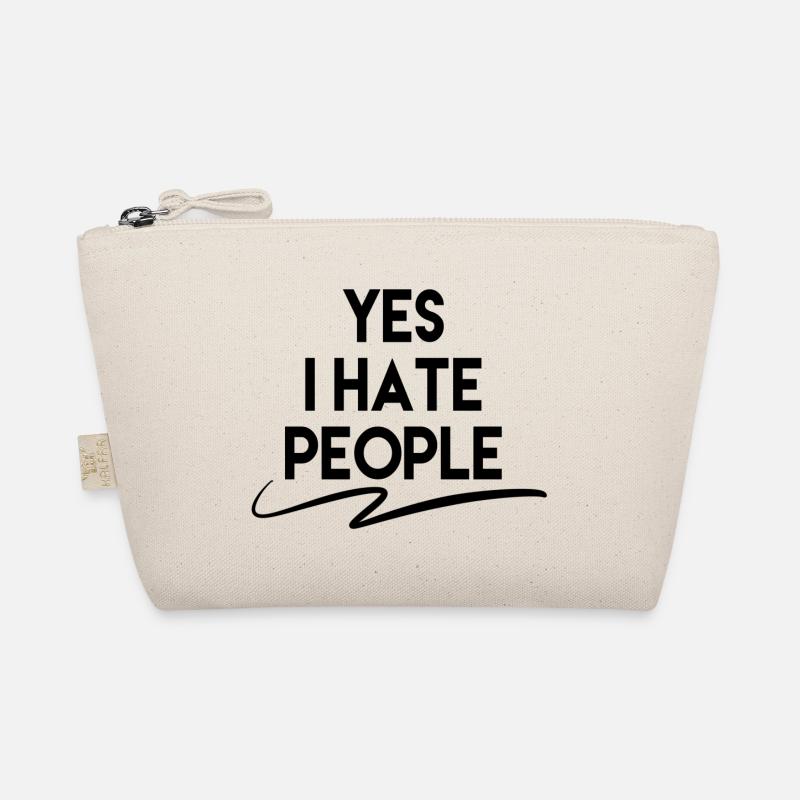 Yes I Hate People Bio-Täschchen
