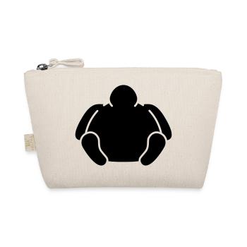 Sitting Fat Man - Bio-Täschchen - Natur - Vorne