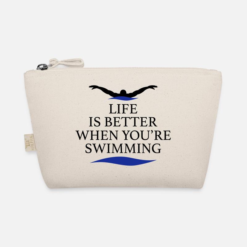 Schwimmen - Bio-Täschchen - Natur