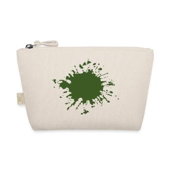 blob of paint splatter color gift green - Organic Pouch - nature - Front