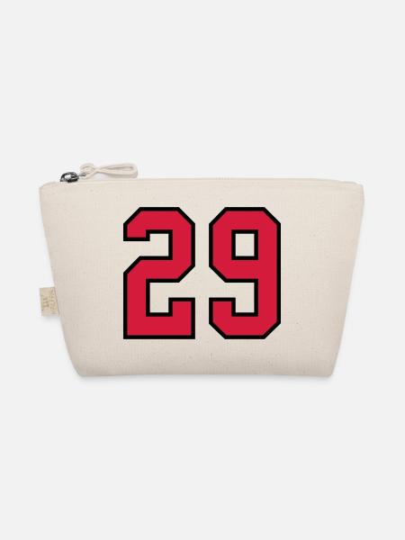 29 sports jersey football number new - Organic Pouch - nature - Front