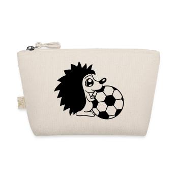 spielen fussball ball sport verein gefaehrlich pla - Bio-Täschchen - Natur - Vorne
