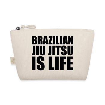 brazilian jiu jitsu bjj is life - Organic Pouch - nature - Front