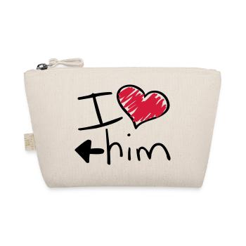 i_love_him_va2 - Bio-Täschchen - Natur - Vorne