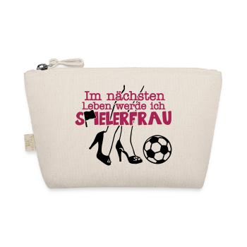 Im nächsten Leben werde ich Spielerfrau - Bio-Täschchen - Natur - Vorne