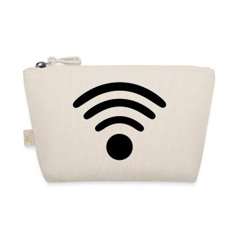 WLAN Internet Online Smartphone Geschenk - Bio-Täschchen - Natur - Vorne