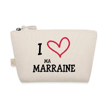 I Love ma Marraine - Trousse biologique - nature - Devant