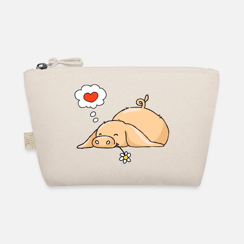 Schwein in der Liebe Bio-Täschchen