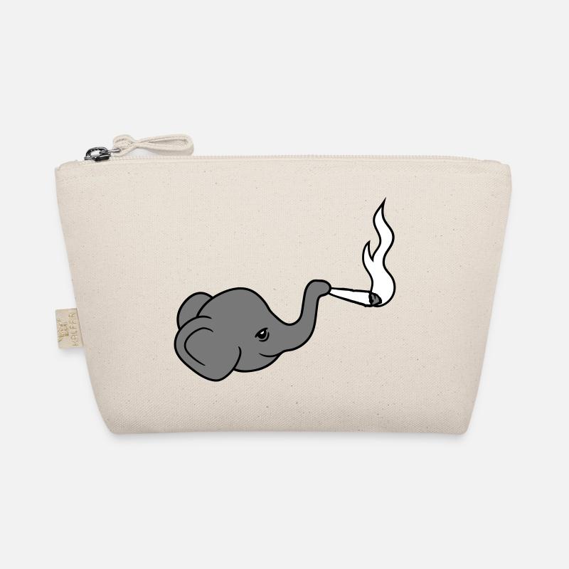 elefant kopf bekiffter kiffen joint stoned weed ca Bio-Täschchen