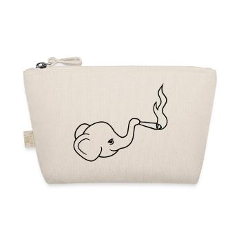 elephant head kiffen joint stoned weed ca - Organic Pouch - nature - Front