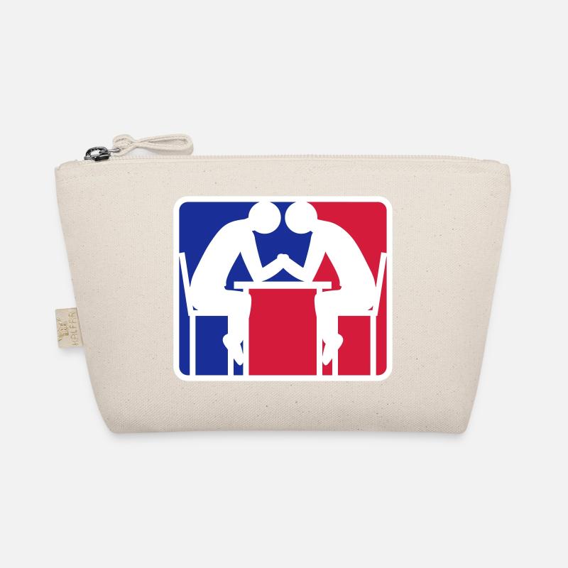 armdruecken rot blau logo button ringen Armwrestli Bio-Täschchen