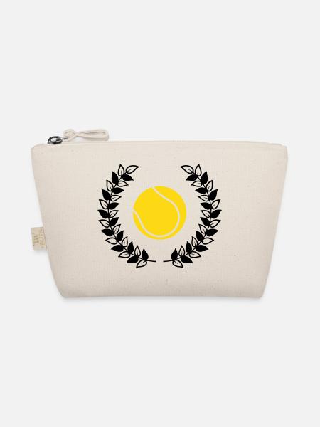 tennis ball wreath - Organic Pouch - nature - Front