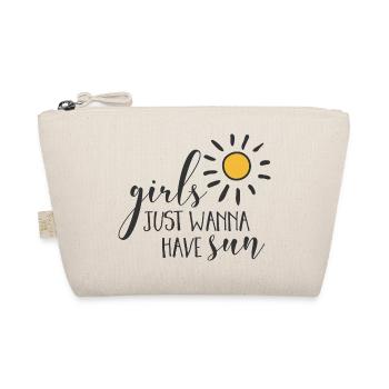 Girl Power Design Inspirierende Sonne - Bio-Täschchen - Natur - Vorne