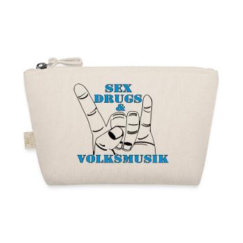 Volksmusik , Volksfest , Fun Shirt , Sex Drugs(25) - Bio-Täschchen - Natur - Vorne