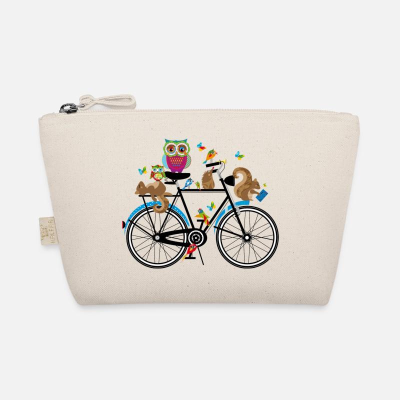 Animaux de la forêt sur un vélo Trousse biologique