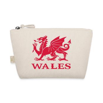 flag of Wales cymru red dragon Welsh Dragon - Organic Pouch - nature - Front