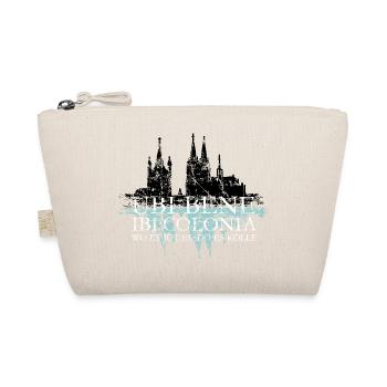 UBI BENE IBI COLONIA Köln Rhein Skyline Spruch - Bio-Täschchen - Natur - Vorne