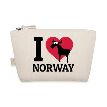 I love Norway - Organic Pouch - nature - Front