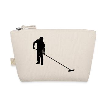 salt worker drawing of saunier salt marsh worker - Organic Pouch - nature - Front