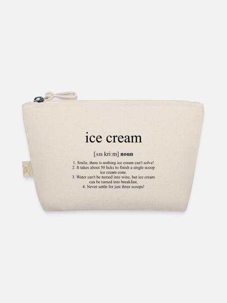 Ice Cream (Eis) - Bio-Täschchen - Natur - Vorne